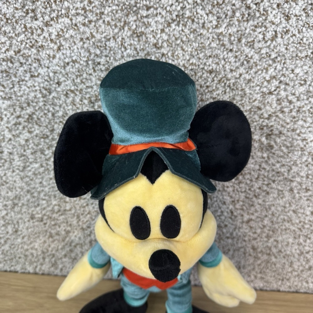 Disney Parks Halloween Mickey Mouse Plush 2023 Limited Edition Haunted Mansion - Picture 3 of 11